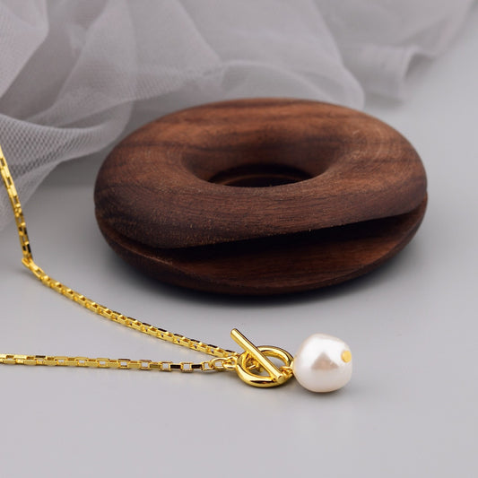 New Korean Minimalist Irregular-shaped Small Pearl Necklace